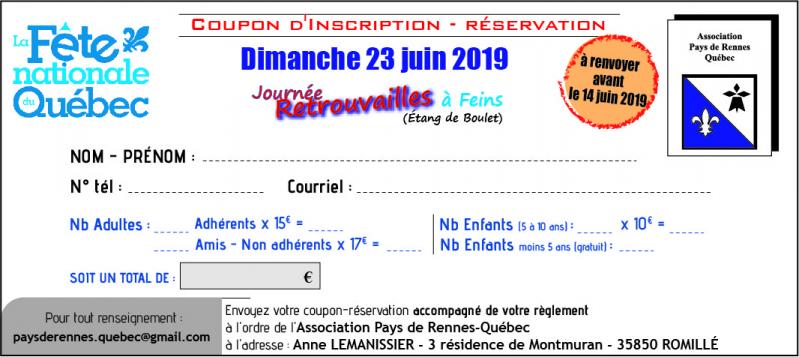 Coupon reservation 2019